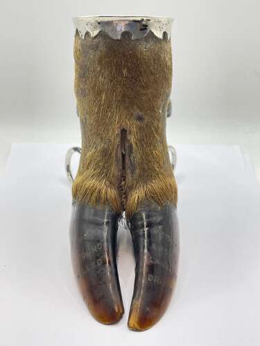 Antique Silver Hallmarked 1906 Rowland Ward Mounted Deer Foot