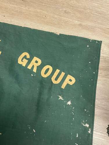 Pre WW2 British Home Front Fernden School Group Boys Scouts Flag & Pole Topper