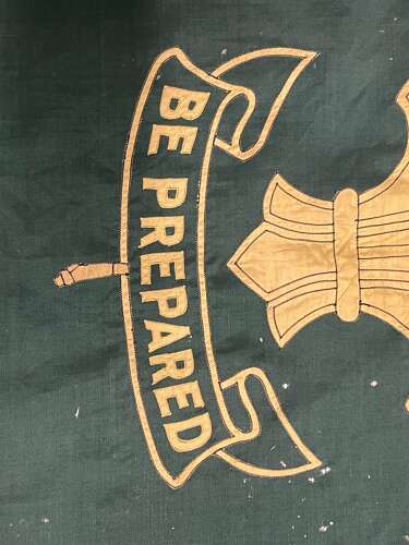 Pre WW2 British Home Front Fernden School Group Boys Scouts Flag & Pole Topper