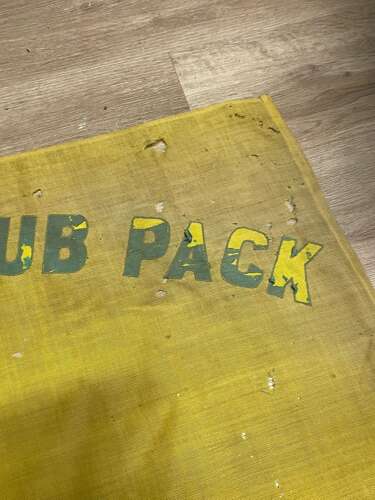 Pre WW2 British Home Front Fernden School Cub Pack Wolf Cubs Flag & Pole Topper