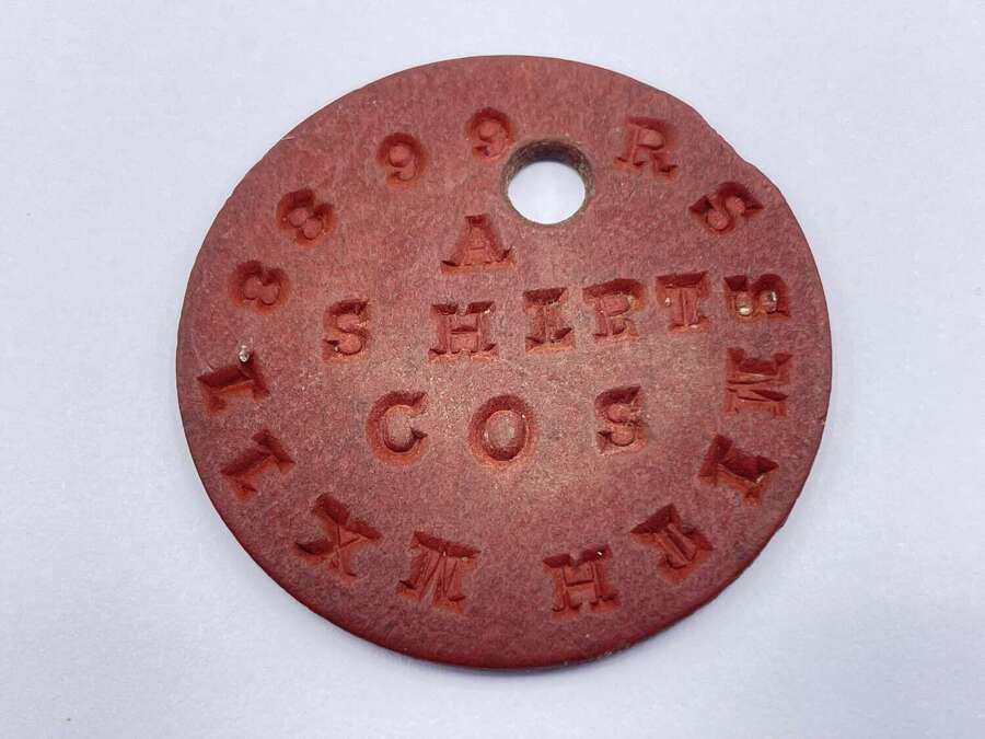 WW2 Period Royal Navy Acting Shipwright 118899 R S Smith Dog Tag