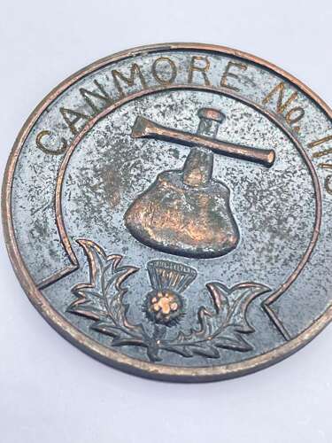 Rare Antique Masonic Scottish Canmore Lodge No.1175 Penny Token