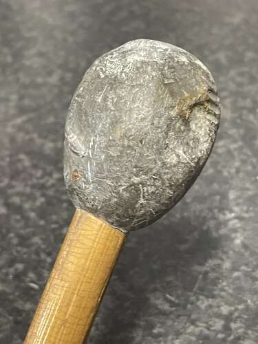 Antique Wooden & Lead Weighted Fishing Priest