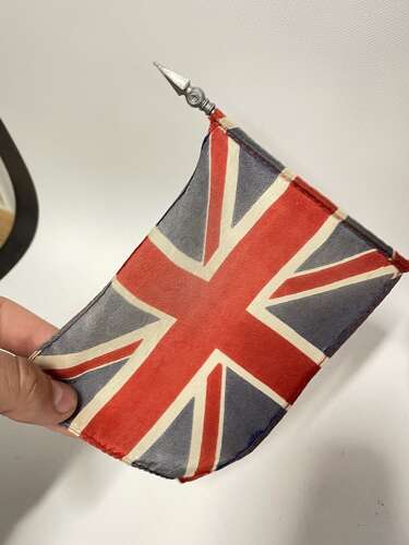 Post WW2 Flags Of The United Nations Britain, Canada, Germany, Italy & France & Stand
