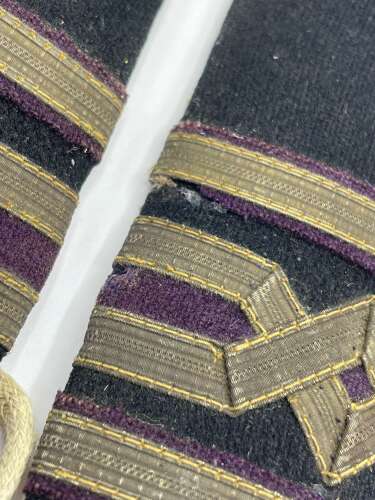Pair Of WW2 British Merchant Navy Chief Engineer Shoulder Boards With Laces