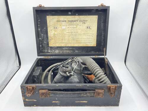 Post WW2 Cold War Royal Air Force RAF Aircrew Oxygen Mask Type P2A & Case