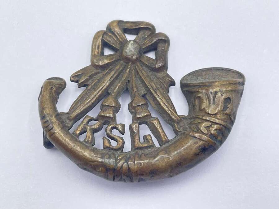 WW1 Period Kings Shropshire Light Infantry Regiment KSLI King&rsquo;s Collar Badge
