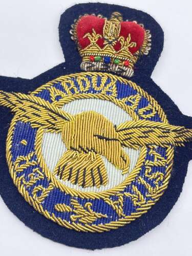 Post WW2 British Royal Air Force Embroidered Bullion Veterans Patch