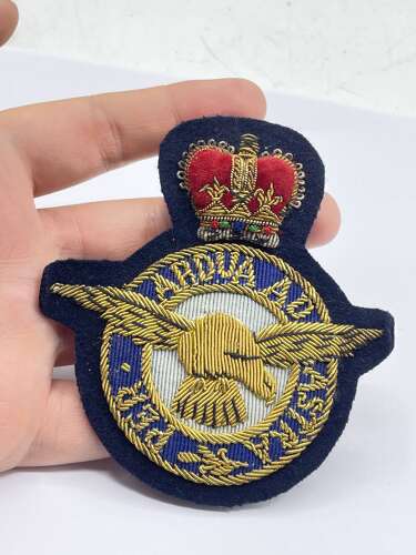 Post WW2 British Royal Air Force Embroidered Bullion Veterans Patch