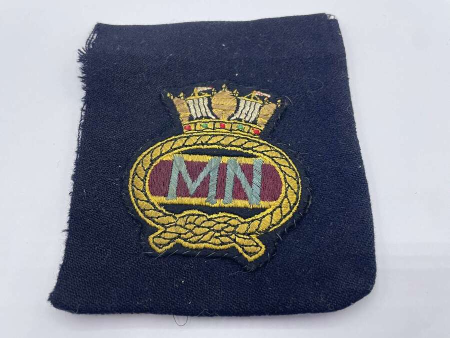 WW2 British Merchant Navy Embroidered Veterans Blazer Patch