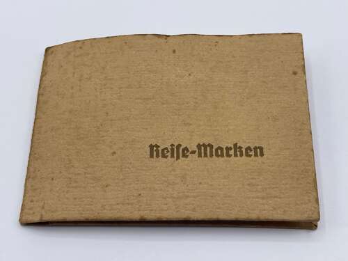WW2 1944 Dated German Ration Paper Wallet With Ration Stamps Bread, Meat Etc
