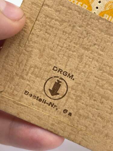 WW2 1944 Dated German Ration Paper Wallet With Ration Stamps Bread, Meat Etc