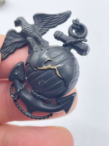 WW2 United States Marine Corps USMC Marine Officer EGA Hat Badge