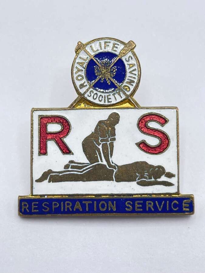 Vintage Royal Life Saving Society RLSS Respiration Service Corps Badge