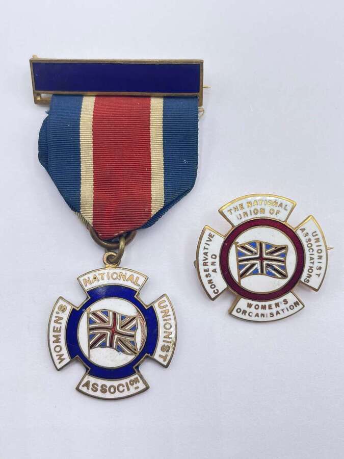 Antique National Union of Conservative and Unionist Women&rsquo;s Associations Badges