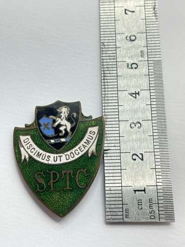 Antique Sheffield Pupil Teacher Centre (SPTC) Enamel Badge