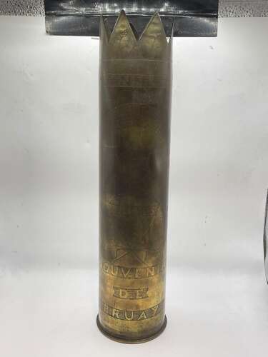 WW1 Souvenir Of Bruay 22nd Casualty Clearing Station Trench Art Vase