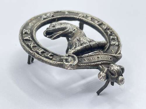Large Detailed Antique Unknown Scottish Clan Tenax Et Fidelis Badge