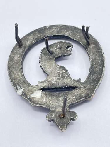 Large Detailed Antique Unknown Scottish Clan Tenax Et Fidelis Badge