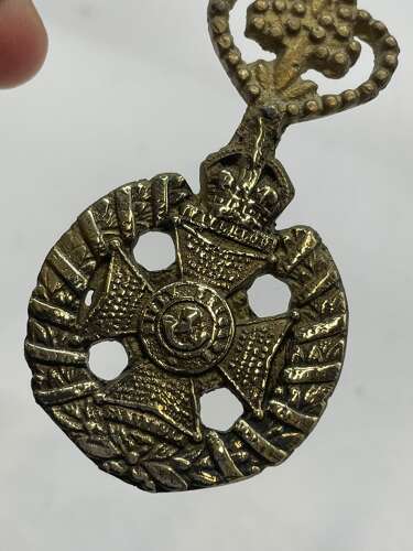 WW2 Period British Rifle Brigade Trench Art & Same Casted Hanging Hook