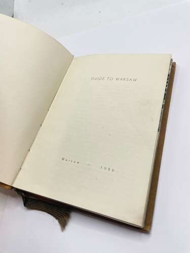 Early Post WW2 1956 Dated 1st Edition Warsaw Guide Book
