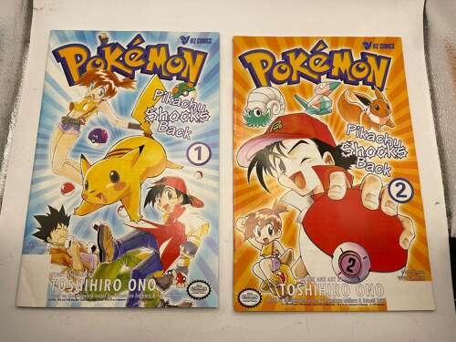 Vintage 1999 Pokémon: Pikachu Shocks Back Part 1 & 2 By Toshihiro Ono