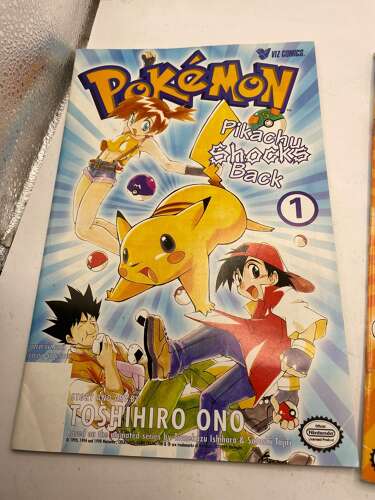 Vintage 1999 Pokémon: Pikachu Shocks Back Part 1 & 2 By Toshihiro Ono