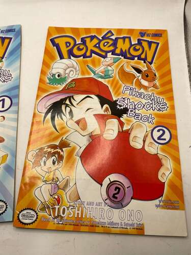 Vintage 1999 Pokémon: Pikachu Shocks Back Part 1 & 2 By Toshihiro Ono