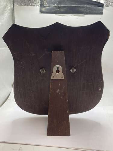 Post WW2 Free Standing Walnut Shield Mounted Kukri’s & Regimental Badges