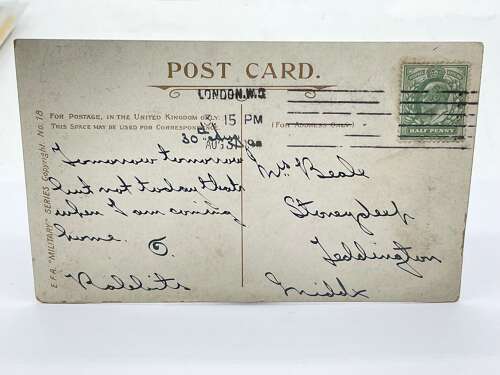 Pre WW1 British Army “Driver Royal Engineers” Regimental Illustrated Postcard