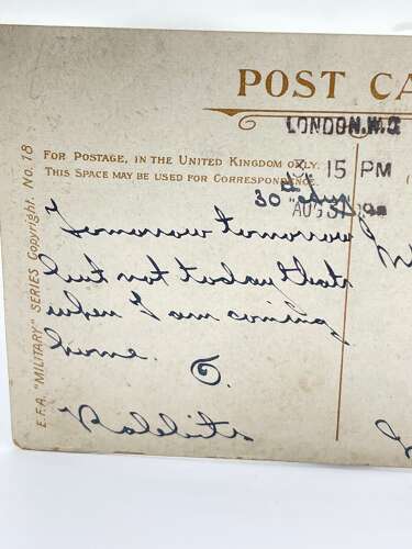 Pre WW1 British Army “Driver Royal Engineers” Regimental Illustrated Postcard
