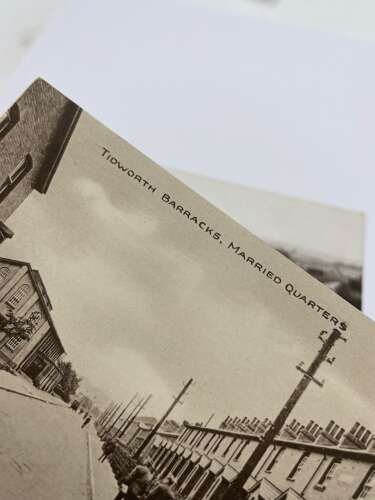 WW1 Period British Army Tidworth Barracks, Wiltshire Photographic Postcards