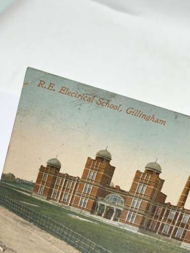 Pre WW1 1911 Dated Royal Engineers Electrical School, Gillingham Postcard