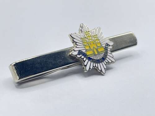 Post WW2 British Army Silver Tone & Enamel Royal Anglican Regiment Tie Clip