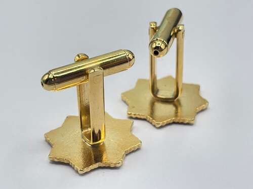 Post WW2 British Army Gold Tone & Enamel Coldstream Guards Cufflinks