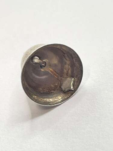 Beautiful Vintage Sterling Silver Wedding Bell Bracelet Charm