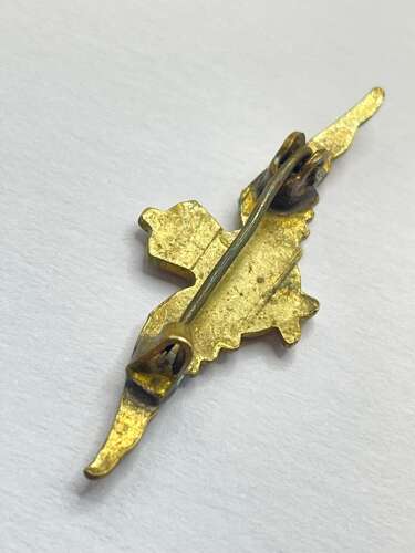 Small WW2 British Royal Air Force RAF Gilt Brass Sweetheart Brooch