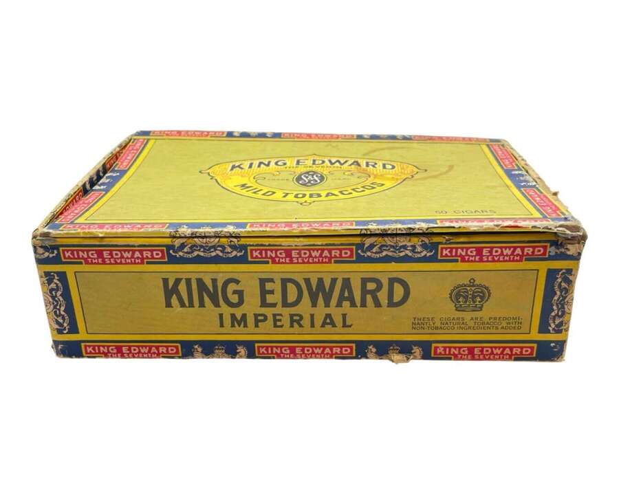 Antique King Edward VII  Imperial Tobacco Cigar Advertising Empty Box