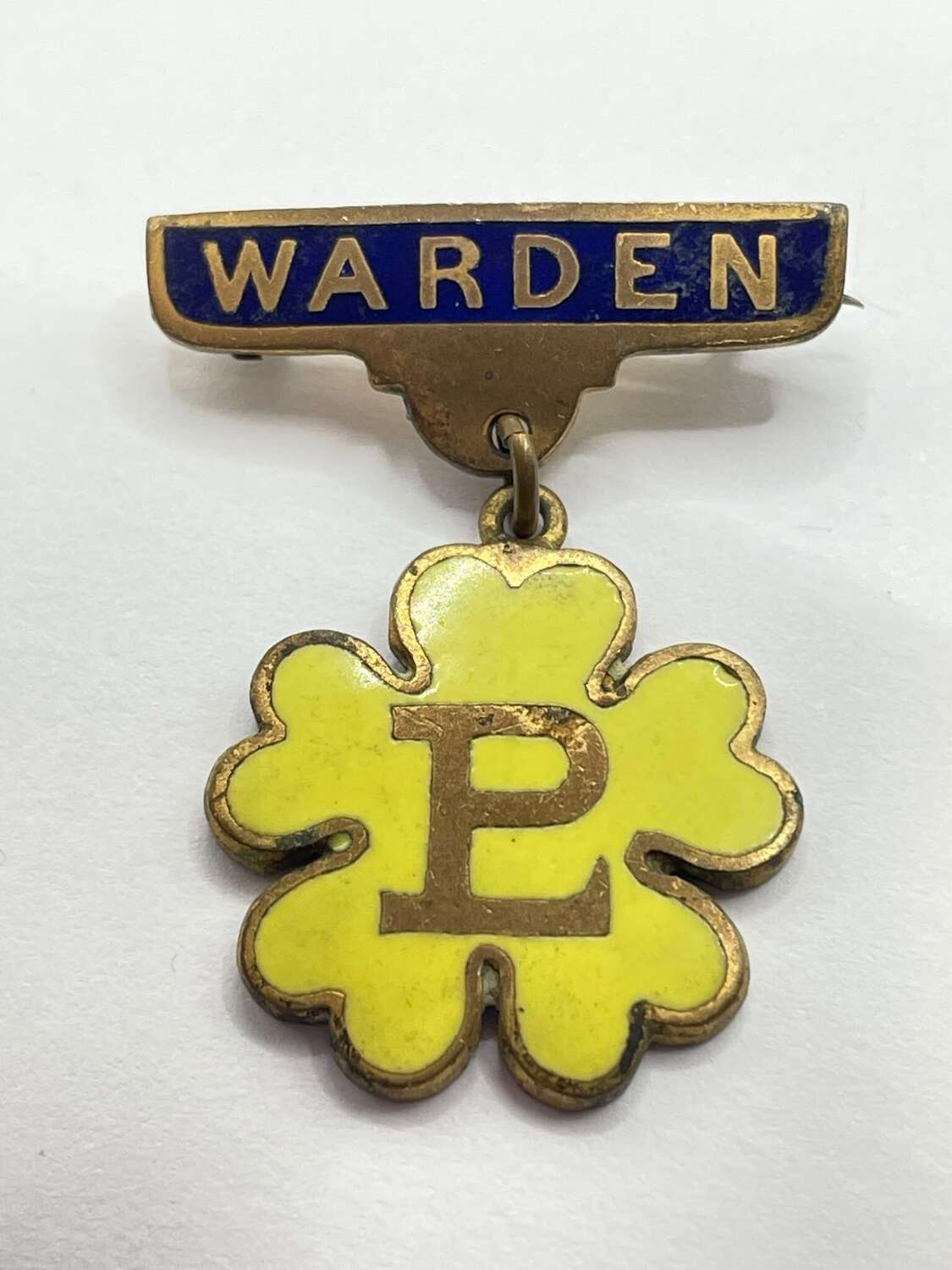 Vintage The Primrose League Conservative Wardens Enamel Brooch Badge