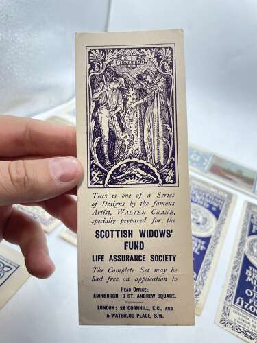Job Lot Of WW1 To WW2 Scottish Widows Fund Bookmarks For Mutual Life Assurance
