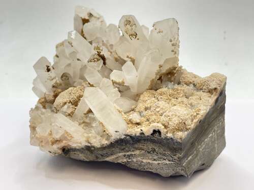 Beautiful 1.4kg Large Natural Quartz Matrix With Large Points