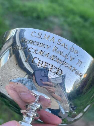 Vintage 1971 Civil Service Motoring Association Mercury Rally Navigator Trophy