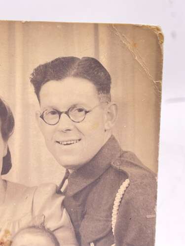 WW2 Period British Army Royal Artillery Corporals Portrait Photograph