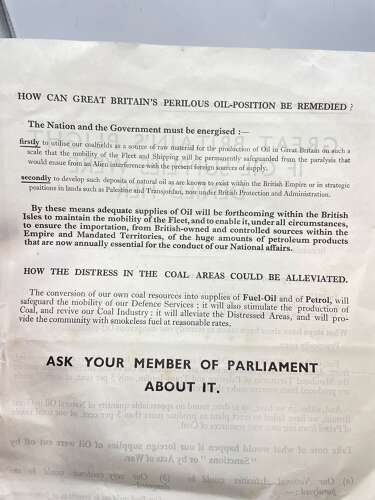 Pre WW2 Great Britains Plight If Oil Suppliers We’re Denied Her Flyer