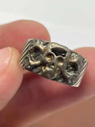 WW2 British Army Auschwitz E715 POW Art & German Canteen Ring Group