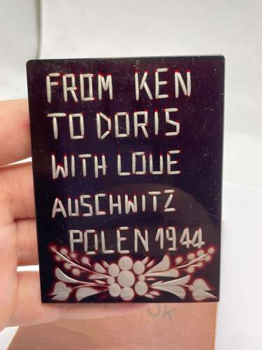 WW2 British Army Auschwitz E715 POW Art & German Canteen Ring Group