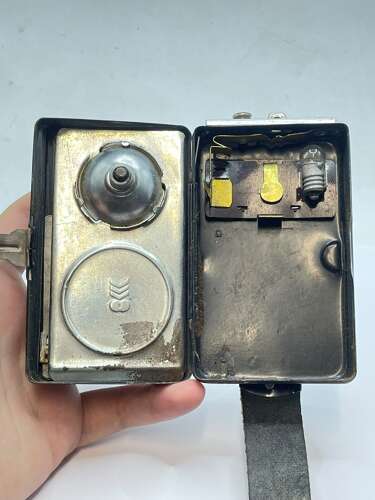 Post WW2 Soviet Military Signal Pocket Flashlight KSF-1 Green & Red Filter