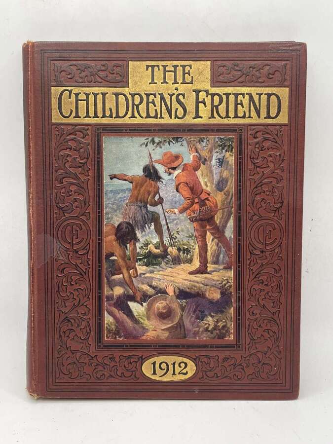 Antique The Children&rsquo;s Friend 1912 Yearly Book Of Monthly Magazines