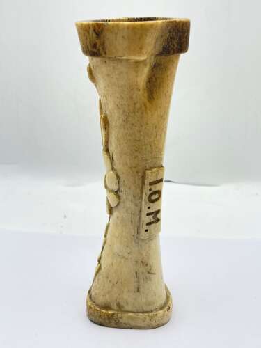 WW1 Knockaloe Internment Camp Isle Of Man Prisoner Of War Ox Cattle Carving