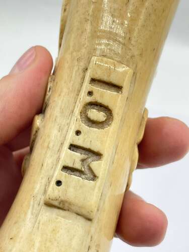 WW1 Knockaloe Internment Camp Isle Of Man Prisoner Of War Ox Cattle Carving